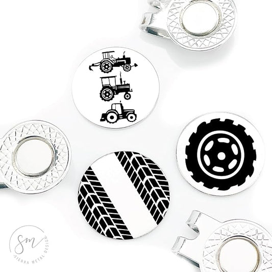 Farm Golf Ball Markers Set of 3 – Tractors,Wheel,Tire Marks-Golf Ball Markers Valentines Day Christmas Birthday Love Golf FBA-FARM-3-GOLF
