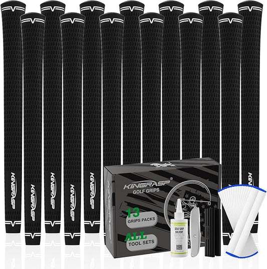 Golf Grips, Standard/Mid Size 5 Colors for Choice, Rubber Golf Club Grips Golf Grips Kit