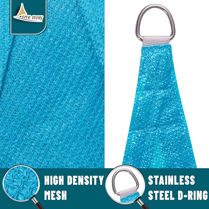 LOVE STORY Custom Size 5' x 8' Sun Shade Sail - Image 5