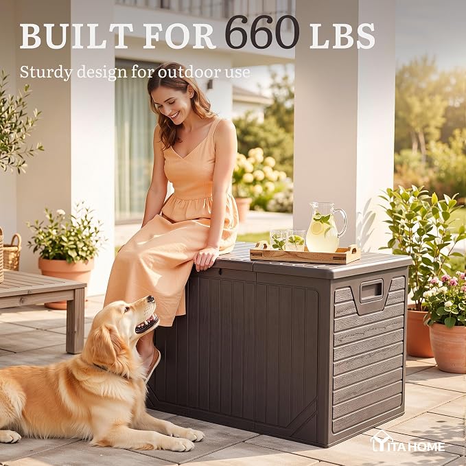 YITAHOME 230 Gallon Extra Large Outdoor Storage Box | Waterproof - Image 7
