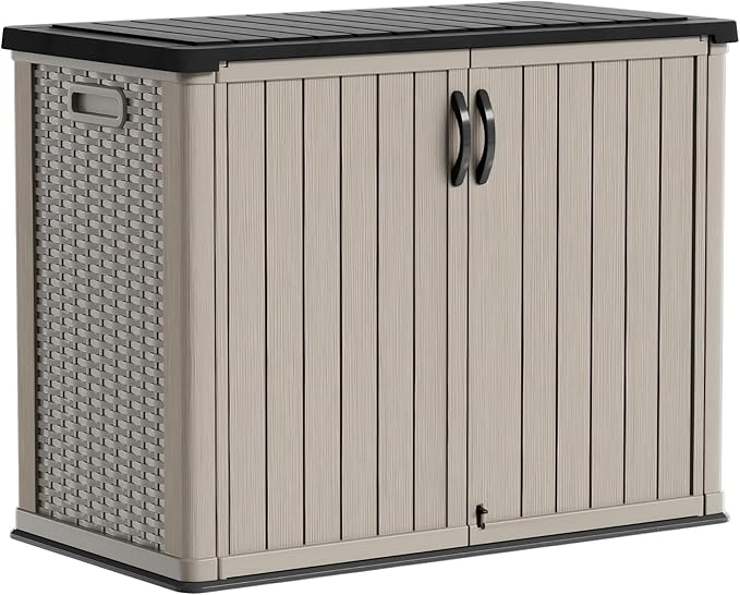Patiowell 26 cu.ft Resin Outdoor Storage Cabinet, Waterproof, by Patiowell