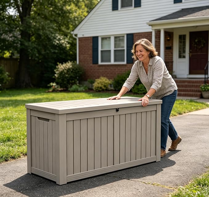 150 Gallon Resin Deck Box, Package Delivery Box - Image 7