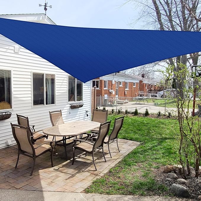 Windscreen4less 11' x 11' x 11' Sun Shade Sail Triangle Outdoor Canopy Cover UV - Image 6