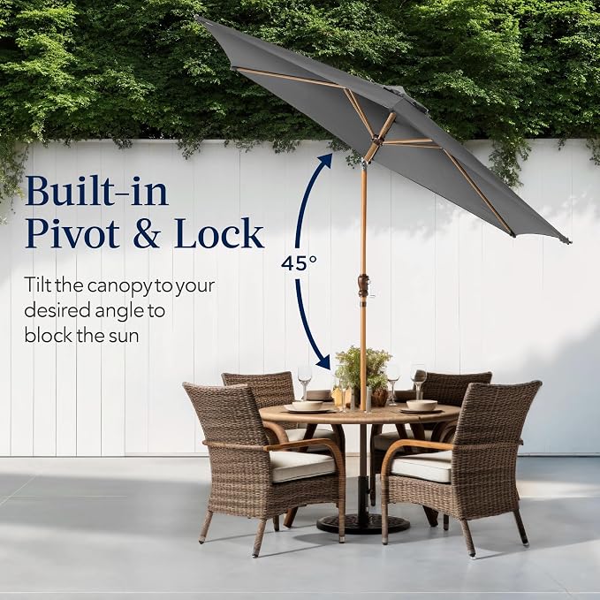 Best Choice Products 10ft Market Umbrella, Outdoor Sun Shade - Image 4