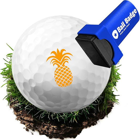 Ball Badge - Golf Ball Stamp (The Icon Series), Golf Ball Marker, Reusable Golf Ball Marking Tool to Identify Golf Balls