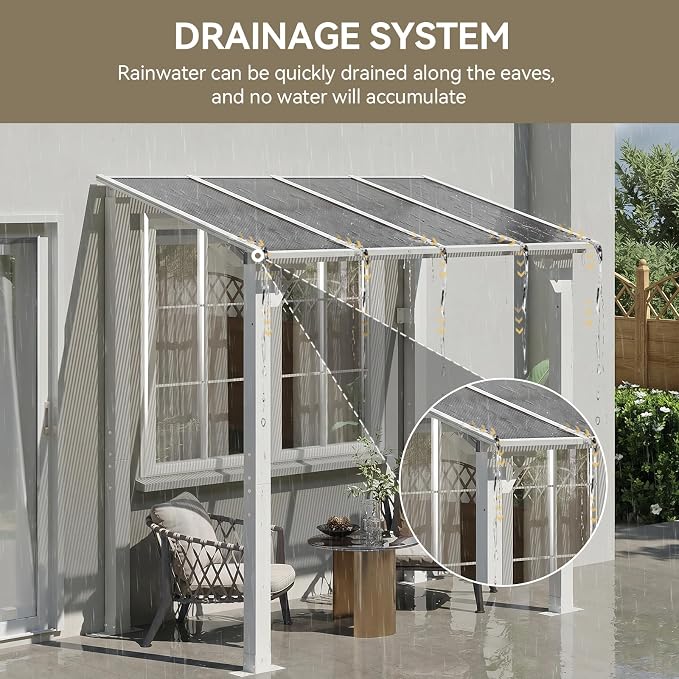 Aoxun 8’x5’ Gazebo for Patio, Gazebo Pergola - Image 6