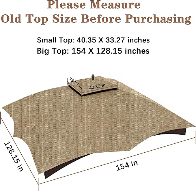 SCOCANOPY Khaki Ripstop Replacement Top Compatible - Image 4