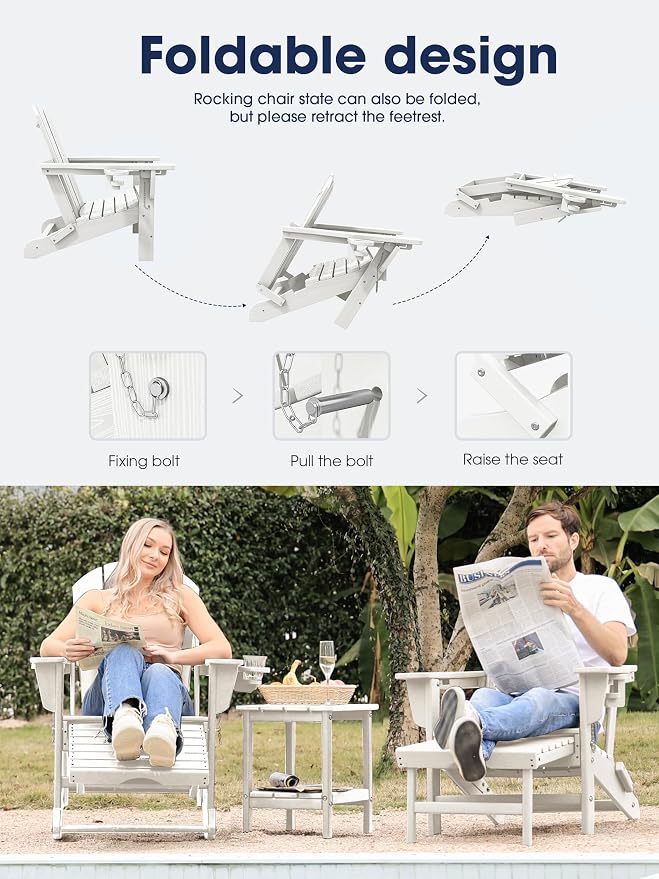 Adirondack Rocking Chair Set of 2 - Image 4