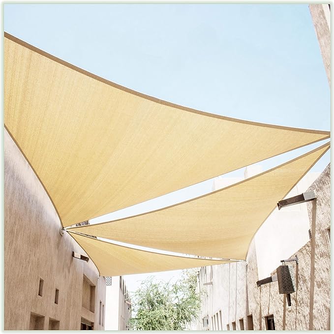 ColourTree CTSLT Custom Size Order to Make 9' x 12' x 15' Beige Right Triangle by ColourTree