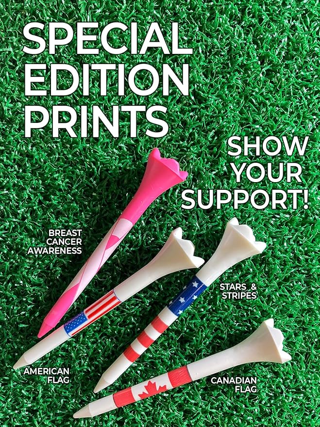2-3/4" Pride Performance Golf Tees, USA Flag, 100 Count