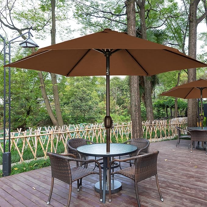 7.5 ft Patio Umbrella, Yard Umbrella, Outdoor Market Umbrella - Image 6