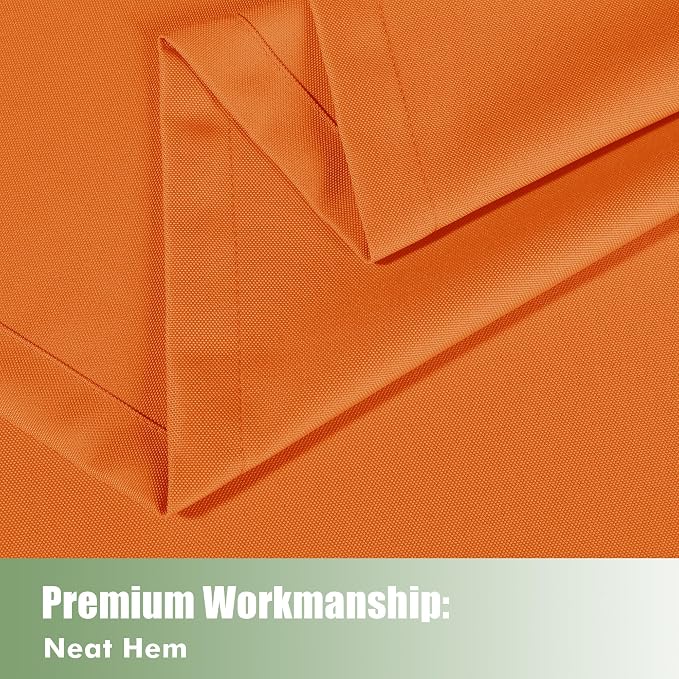 Outdoor Curtains for Patio Waterproof 6 Pcs 54x95 Inch Mecca Orange | Outsides - Image 5