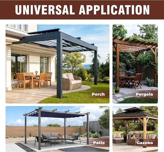 Set of 2 Outdoor Curtains for Patio Waterproof, Breathable Grommet Panels for - Image 7