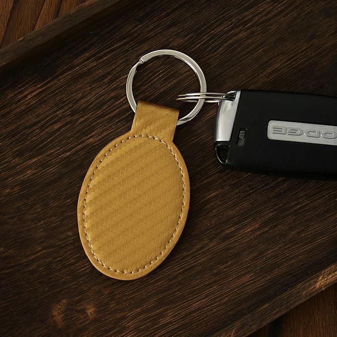 LaserGram Oval Keychain, Sunflowers, Personalized Engraving Included