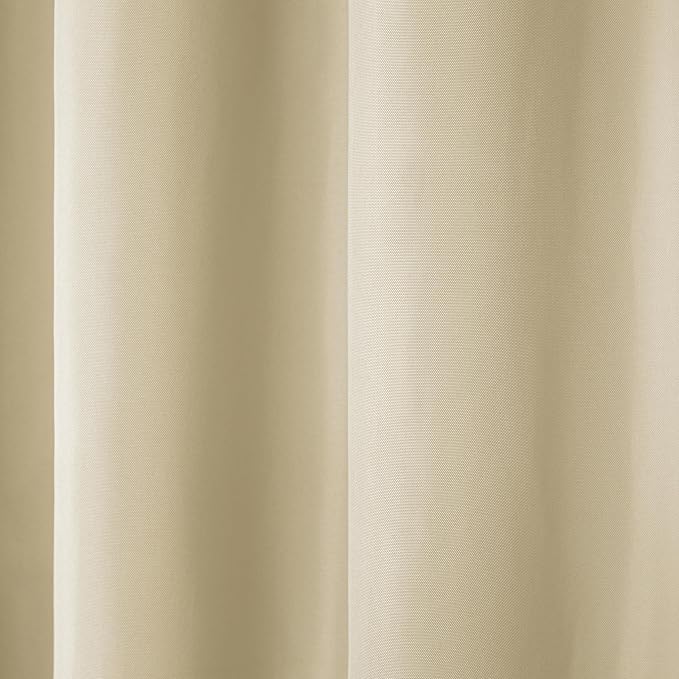 TOWN & COUNTRY BASICS Outdoor Curtain Natural Solid Heavyweight | 54"W x 108"L - Image 4
