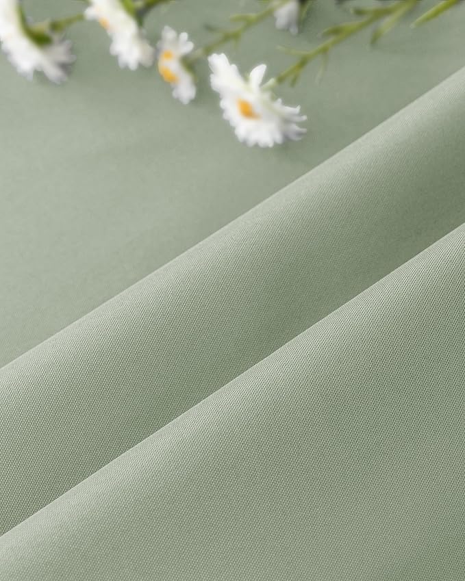Windproof Outdoor Curtains for Patio Waterproof 4 Pcs 54x84 In Sage Green | - Image 8
