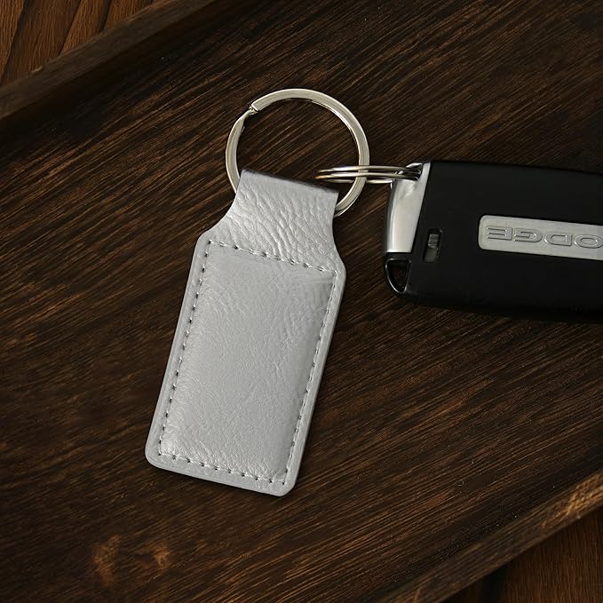 LaserGram Rectangle Keychain, Coat of Arms Germany, Personalized Engraving Included (Silver)