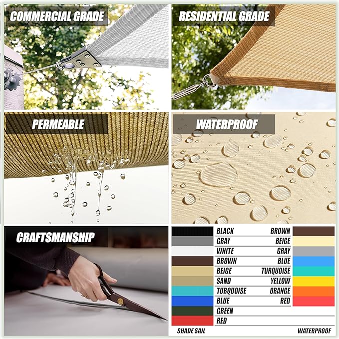 ColourTree CTAPT32 Custom Size Order to Make 13' x 18' x 22.2' Red Right - Image 3