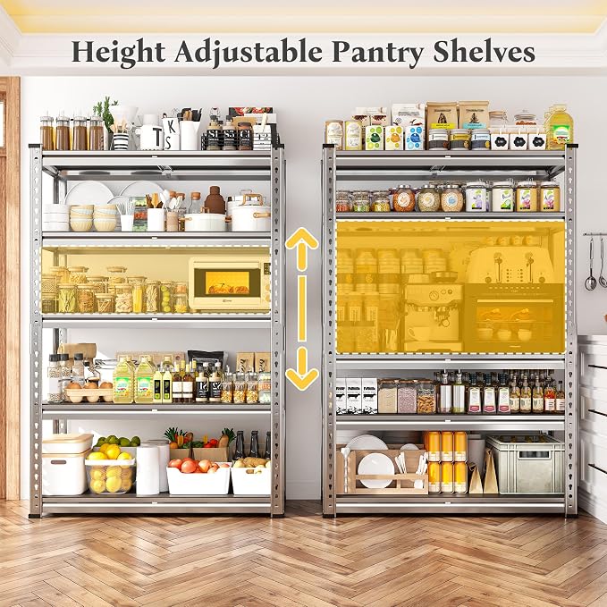 REIBII Galvanized Garage Shelving - Image 5