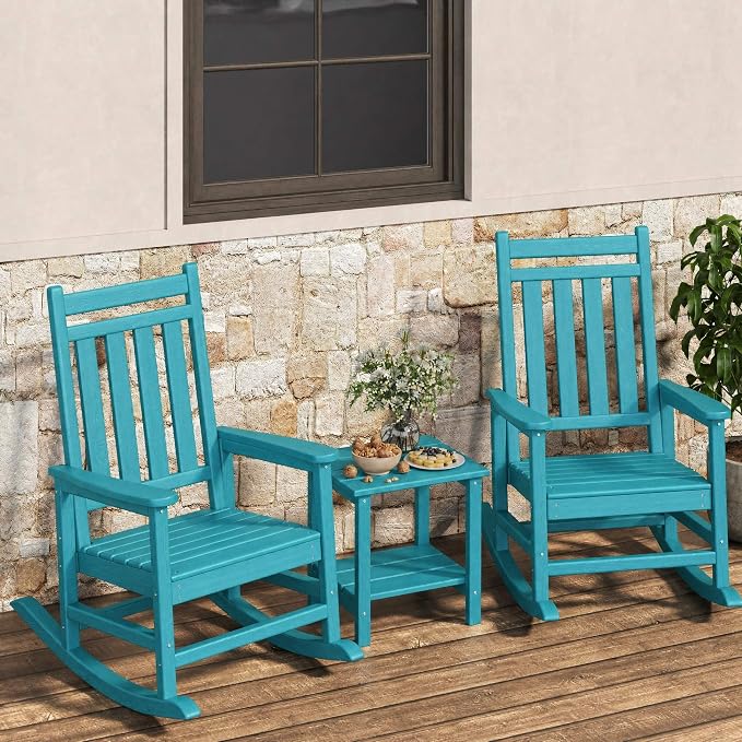 HDPE Rocking Chair Outdoor Set of 2 by Garvee