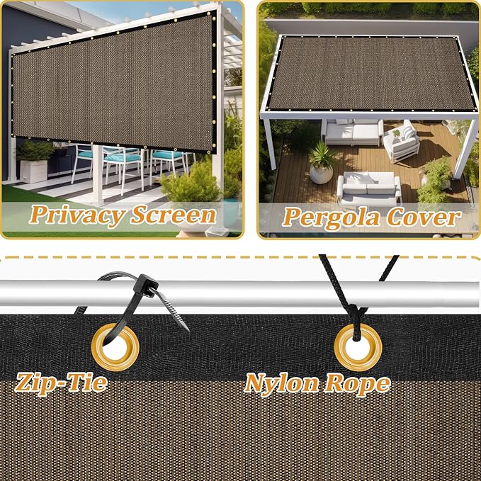 Shade&Beyond Customized Size 4' X 21' Shade Cloth - Image 4