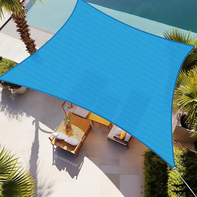 Shade&Beyond 10'x18' Sun Shade Sail Canopy Rectangle, UV Block Breathable by ShadeBeyond
