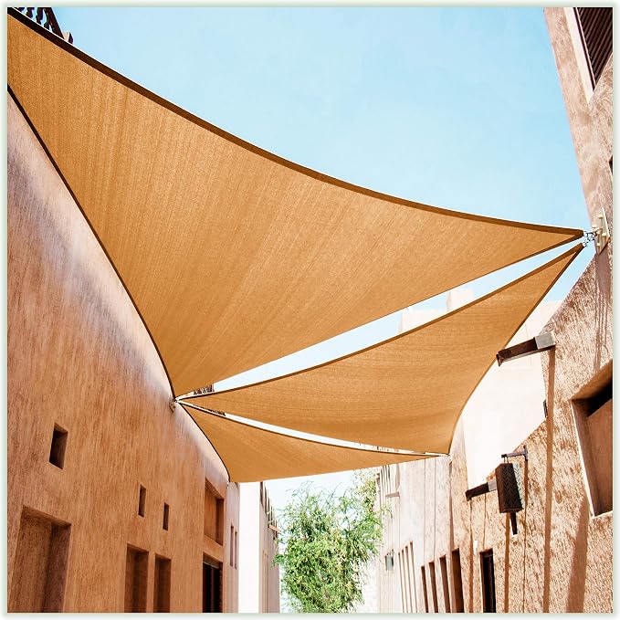 ColourTree CTAPRT16 Custom Size Order to Make 15' x 22' x 26.6' Sand Beige by ColourTree