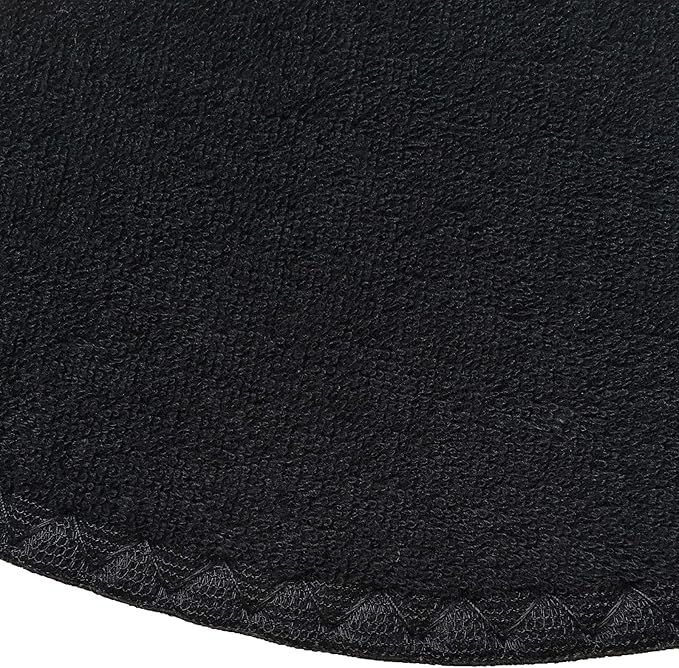 Happystep Cotton Terry Cloth Insoles, Barefoot Shoe Inserts, Sweat Absorption, Odor Control, Moisture-Wicking, Washable and Reusable, Zero Drop Shoe Insoles, 2 Pairs of Black (Women Size 11)