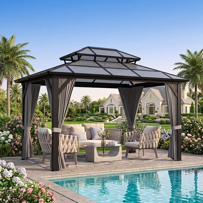 GAOMON 10'x12' Hardtop Gazebo - Image 4