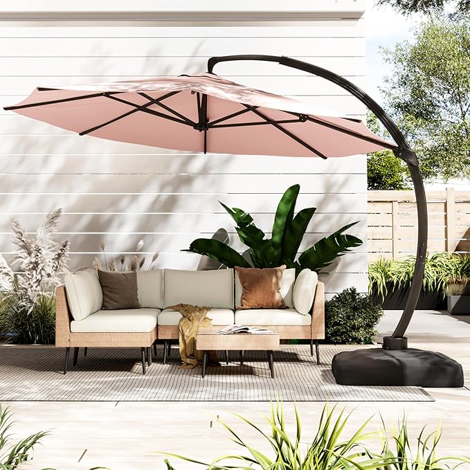 11FT All Aluminum Cantilever Patio Umbrella by ENSTVER