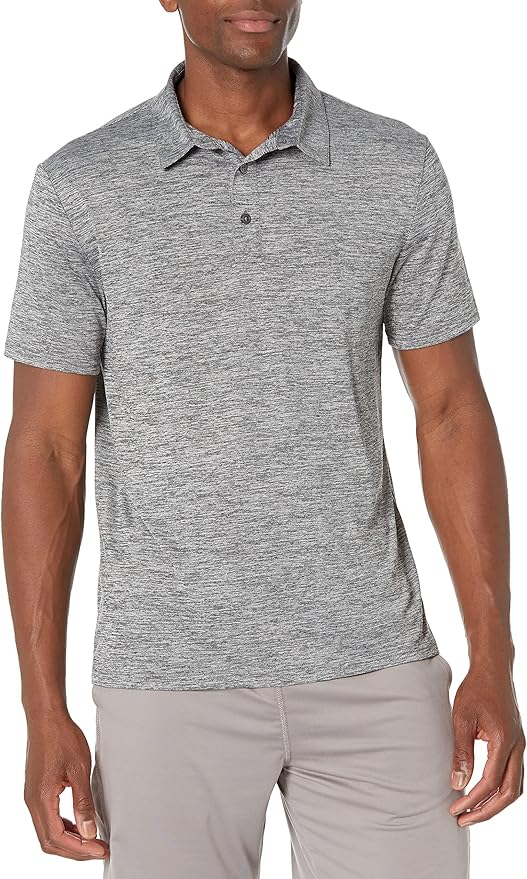 Amazon Essentials mens Slim-Fit Quick Dry Tech Stretch Lightweight Golf Polo Shirt