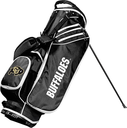 Team Golf NCAA Birdie Stand Golf Bag, Lightweight, 14-Way Club Divider, Spring Action Stand, Insulated Cooler Pocket, Hook-and-Loop Fastener Glove and Umbrella Holder & Padded Handles