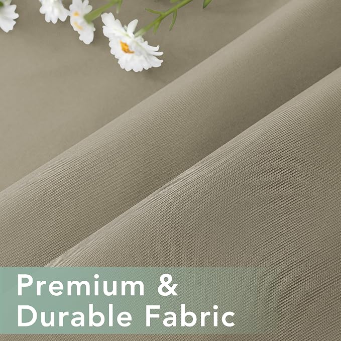 Outdoor Curtains for Patio Waterproof 6 Panels, Porch Sun Shade | Weatherproof - Image 6