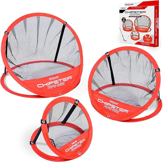 GoSports Chipster Pop-Up Golf Chipping Practice Net - Training Aid for Precision and Distance - Outdoor and Indoor Practice - Golf Gift