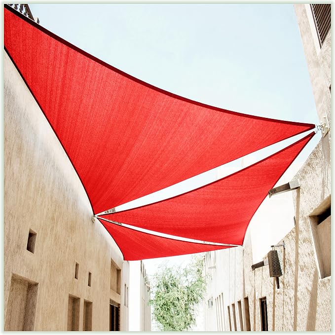 ColourTree CTAPRT16 Custom Size Order to Make 8' x 15' x 17' Red Right Triangle by ColourTree
