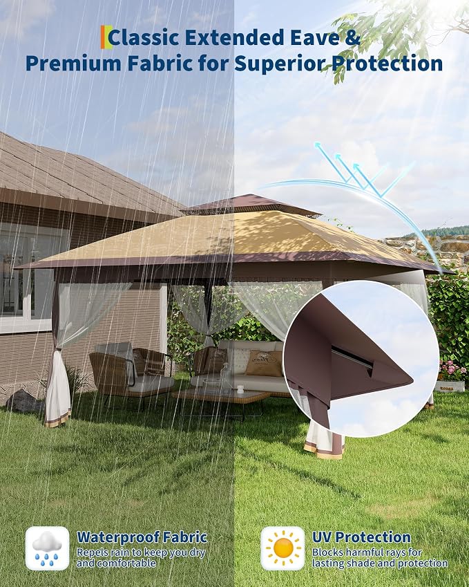 Garvee 12x12FT Pop Up Gazebo - Image 4
