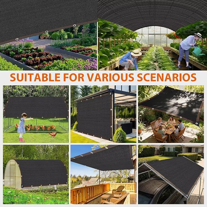 20 x 20 FT Shade Cloth -for Garden Plants, 90% Sunblock Shade Neting -for - Image 9