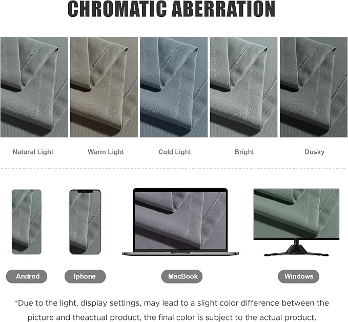 BONZER Outdoor Curtains for Patio Waterproof Thick Privacy | Grommet Light - Image 5