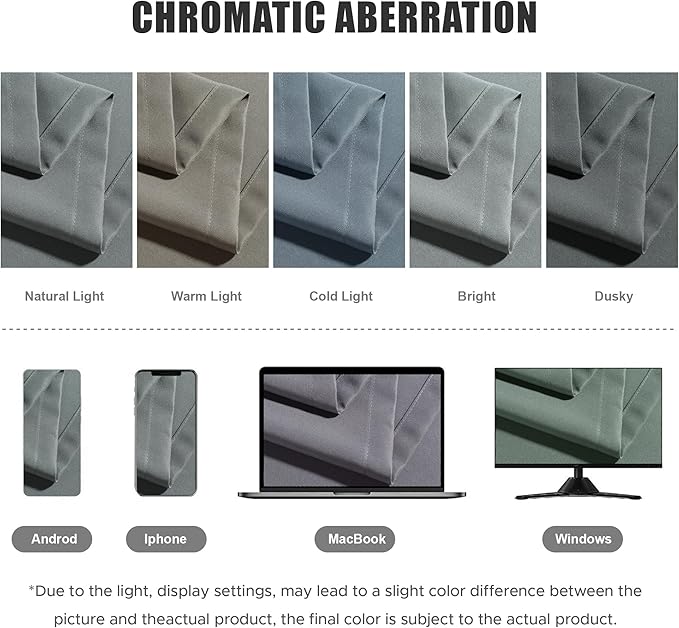 BONZER Outdoor Curtains for Patio Waterproof Thick Privacy | Wide Grommet Light - Image 5