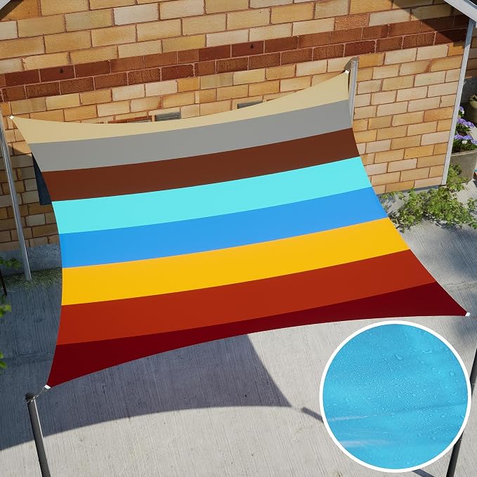 Royal Shade 13' x 21' x 24.7' Red Triangle Waterproof Sun Shade Sail Order to - Image 8