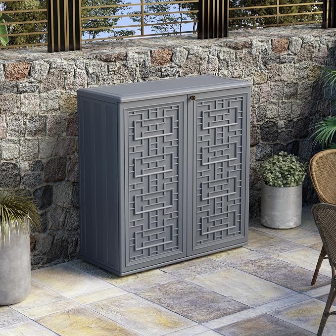Mrosaa Indoor Outdoor Storage Cabinet Waterproof - Image 3