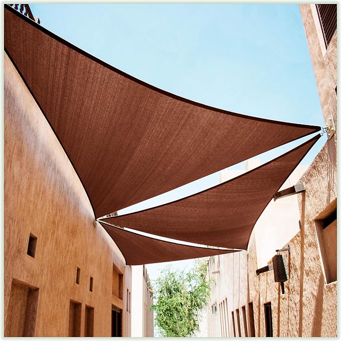 ColourTree CTSLT Custom Size Order to Make 14' x 16' x 21.3' Brown Right by ColourTree