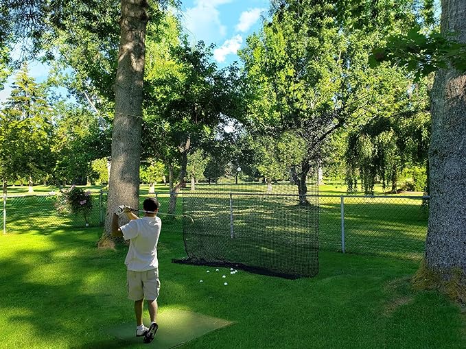 Golf Practice Net - Heavy Duty Nylon Netting, 10x10ft/10x15ft/10x20ft