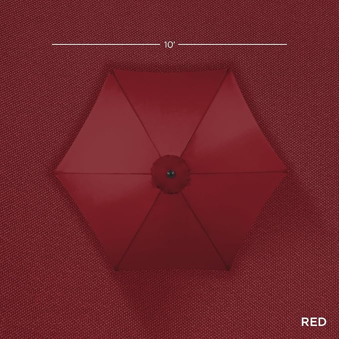 Best Choice Products 10ft Market Umbrella, Outdoor Sun Shade - Image 7