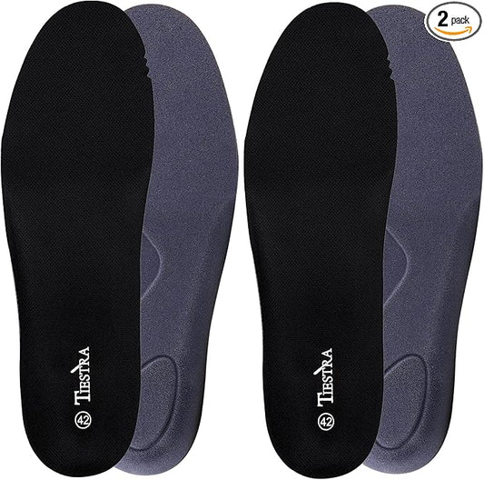 2 Pair-Insoles for Womens Memory Foam Shoe Inserts,Replacement Insoles for Work Boot Running Shoes-Shock Absorption and Cushion for Feet Relief,Comfort Inner Soles for Everyday Use Black 40EU/US9