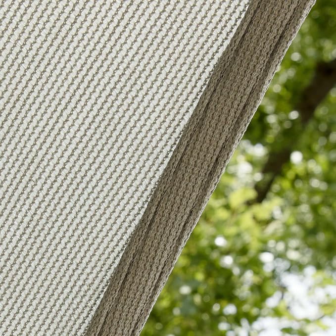 Amgo Custom Size 10' x 16' Grey Rectangle Square Sun Shade Sail UPF50+ - Image 9