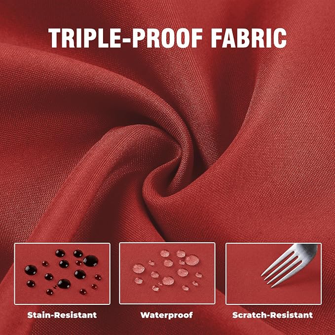 Set of 2 Outdoor Curtains for Patio Waterproof, Breathable Grommet Panels for - Image 6