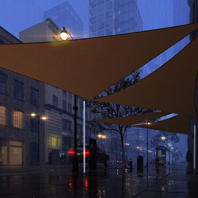 Royal Shade 11' x 13' x 17' Brown Triangle Waterproof Sun Shade Sail Order to - Image 7