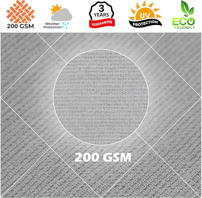 Royal Shade 12' x 12' x 12' Grey Triangle Sun Shade Sail Canopy Outdoor Patio - Image 8