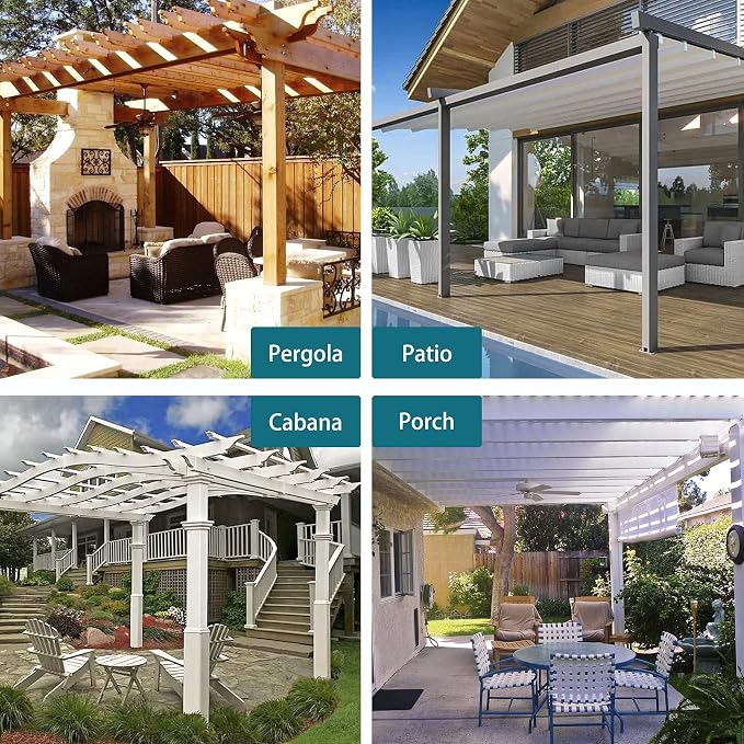 BONZER Sheer Outdoor Curtains for Patio Waterproof 2 Panels | Grommet Light - Image 6